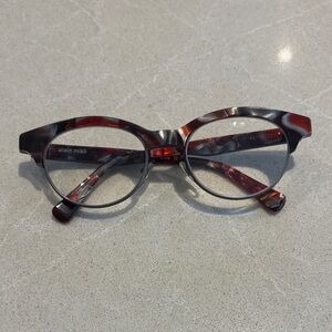 Alain Mikli Red and Gray Eyeglasses